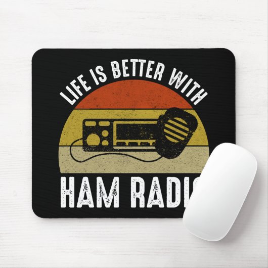 Het leven is beter met Ham Radio Muismat (Met muis)