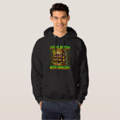 Het leven is beter met hamburgers hoodie (Voorkant volledig)