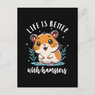 Het Leven Is Beter Met Hamsters Briefkaart