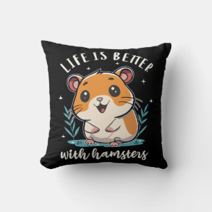 Het Leven Is Beter Met Hamsters Kussen