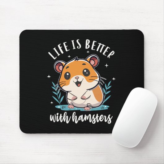 Het Leven Is Beter Met Hamsters Muismat (Met muis)