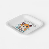 Het Leven Is Beter Met Hamsters Papieren Bordje (Gebogen)