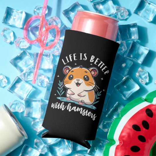 Het Leven Is Beter Met Hamsters Seltzer Blikjeskoeler (Insitu Zomer)