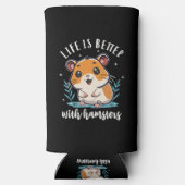 Het Leven Is Beter Met Hamsters Seltzer Blikjeskoeler (Achterkant)