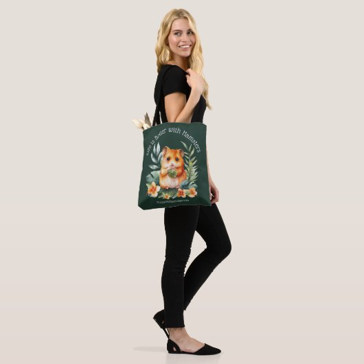 Het leven is beter met hamsters | SnuggleHamster Tote Bag (Op model)