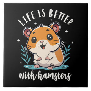 Het Leven Is Beter Met Hamsters Tegeltje