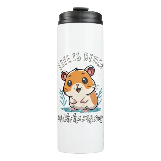 Het Leven Is Beter Met Hamsters Thermosbeker (Voorkant)