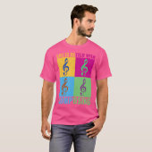Het leven is beter met het componeren van kleurrij t-shirt (Voorkant volledig)