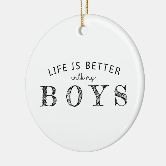 Het leven is beter met het Ornament van mijn kinde (Links)