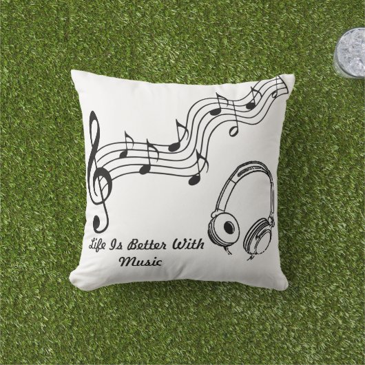 Het leven is beter met het Sierkussen Muziek (Gras)