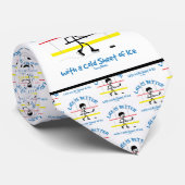 Het leven is beter met Hockey grappig Stropdas (Opgerold)