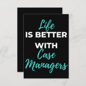 Het leven is beter met Hoesje managers Bedankkaart (Voorkant / Achterkant)