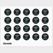Het leven is beter met Hoesje managers Ronde Sticker (Vel)