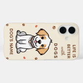 Het leven is beter met honden - Custom Pet iPhone  Case-Mate iPhone Case (Achterkant (horizontaal))