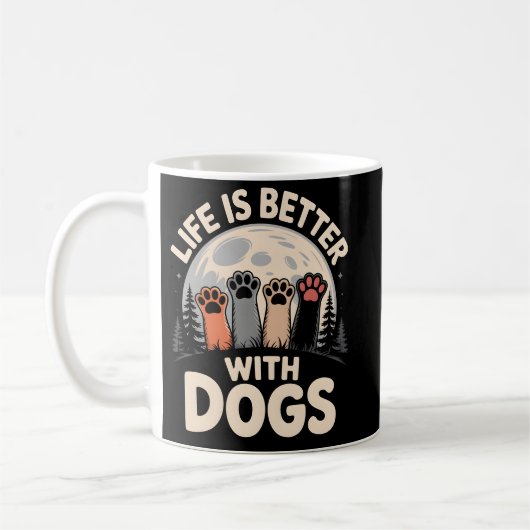 Het Leven Is Beter Met Honden Koffiemok (Links)