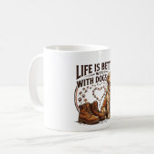 Het Leven Is Beter Met Honden Koffiemok (Voorkant links)