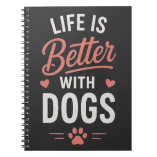 Het Leven Is Beter Met Honden Liefhebber van Honde Notitieboek