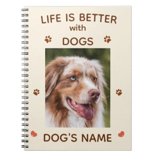 Het leven is beter met honden - Schattige aangepas Notitieboek