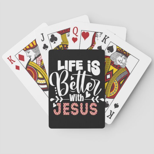 HET LEVEN IS BETER MET JEZUS POKERKAARTEN (Achterkant)
