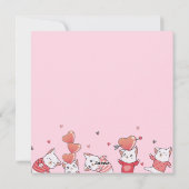 Het leven is beter met katten feestdagenkaart (Achterkant)