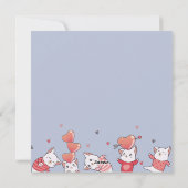 Het leven is beter met katten feestdagenkaart (Achterkant)