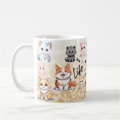 Het leven is beter met katten koffiemok (Links)