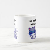 Het leven is beter met katten mok (Center)