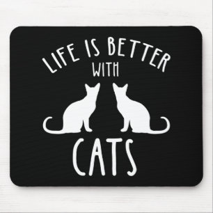 Het Leven Is Beter Met Katten Muismat