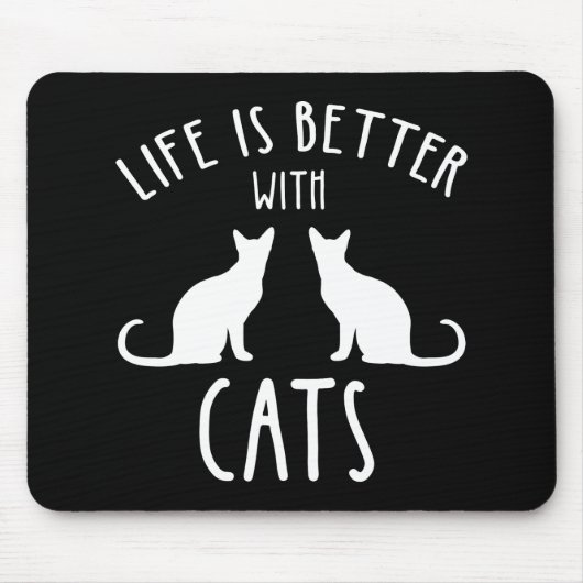 Het Leven Is Beter Met Katten Muismat (Voorkant)