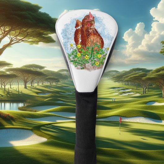 Het leven is beter met kippen golfheadcover