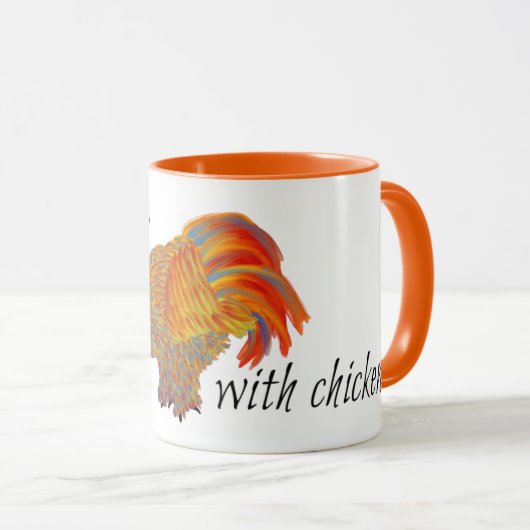 Het leven is beter met kippen mok (Voorkant rechts)