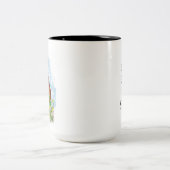 Het leven is beter met kippen tweekleurige koffiemok (Center)