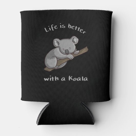 Het leven is beter met Koala Blikjeskoeler (Voorkant)