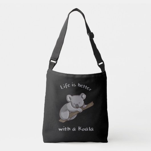Het leven is beter met Koala Crossbody Tas (Voorkant)