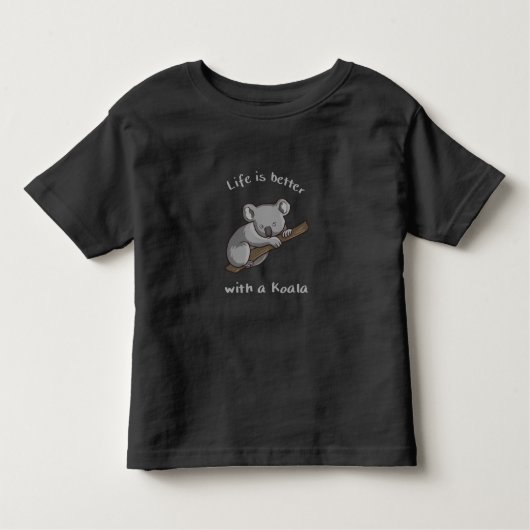 Het leven is beter met Koala Kinder Shirts (Voorkant)