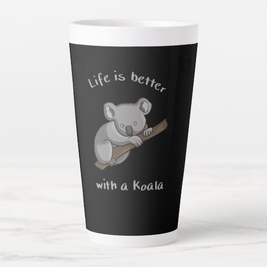 Het leven is beter met Koala Latte Mok (Voorkant)