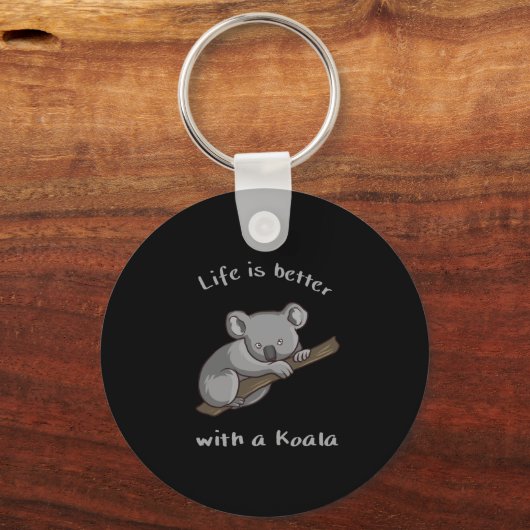 Het leven is beter met Koala Sleutelhanger (Voorkant)