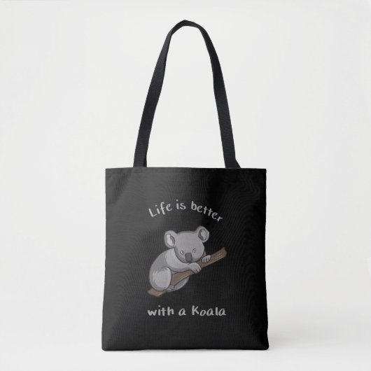 Het leven is beter met Koala Tote Bag (Voorkant)