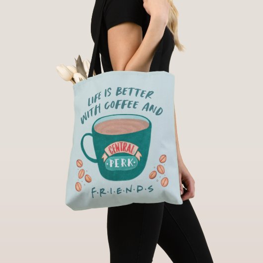 Het leven is beter met koffie en FRIENDS™ Tote Bag (Dichtbij)
