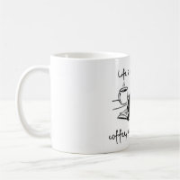 Het leven is beter met koffie, katten en boeken!