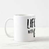 Het leven is beter met koffie-Mok Koffiemok (Links)