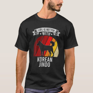 Het leven is beter met Koreaanse Hondenliefhebbers T-shirt