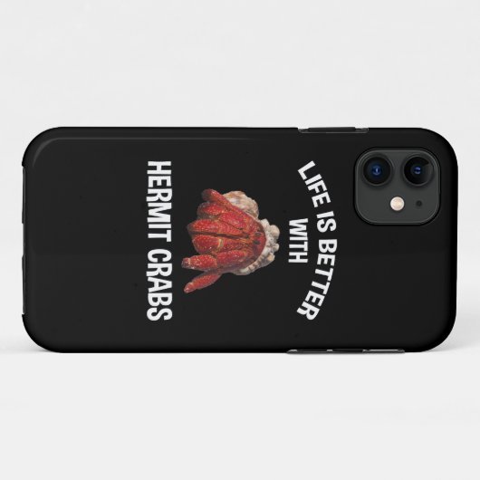 Het leven is beter met kruidkrabben Case-Mate iPhone case (Achterkant (horizontaal))