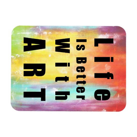 Het leven is beter met kunst magneet (Horizontaal)