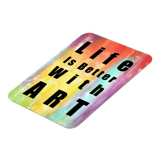 Het leven is beter met kunst magneet (Linkerzijde)