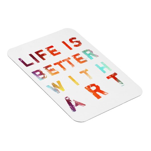 Het leven is beter met kunst magneet (Rechterzijde)