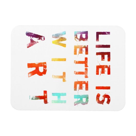 Het leven is beter met kunst magneet (Horizontaal)