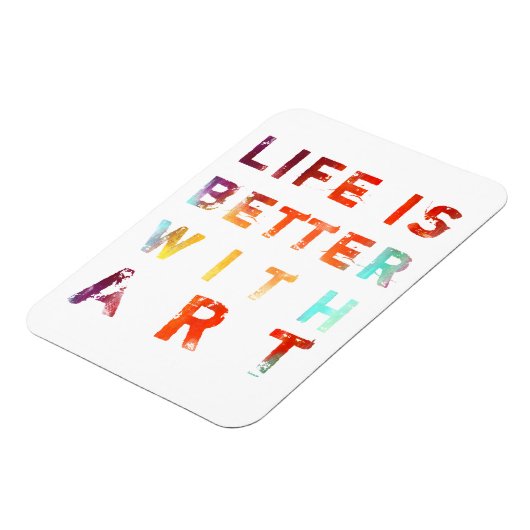 Het leven is beter met kunst magneet (Linkerzijde)