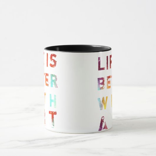 Het leven is beter met kunst mok (Midden)