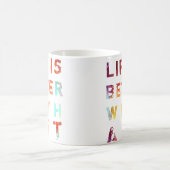 Het leven is beter met kunst mok (Center)